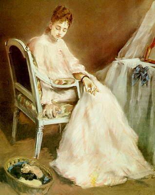 Eva Gonzales Woman in White china oil painting image